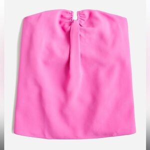 Strapless Crepe Bustier Top